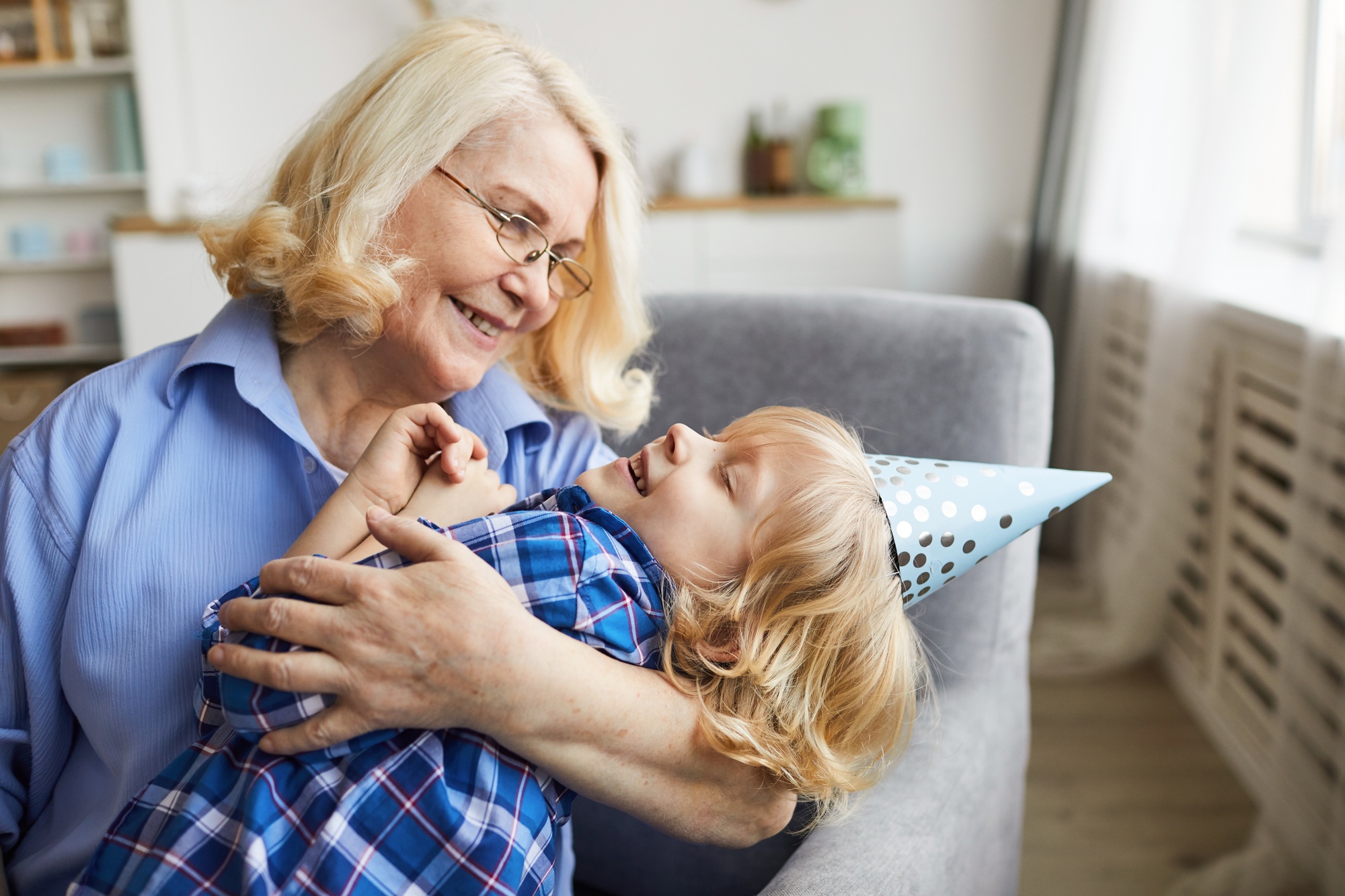 Happy grandmother with grandchild